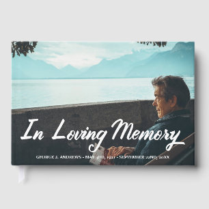 In Loving Memory Script Overlay - Add Photo & Name Guest Book