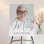 In Loving Memory Script Photo Funeral Welcome