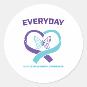 In Loving Memory Shirts Mum Suicide Preventi Classic Round Sticker