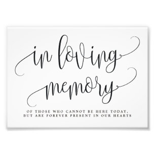 In Loving Memory Sign Choose Your Size Lovely