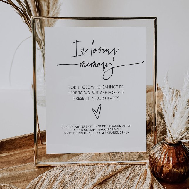 In Loving Memory Sign Wedding Memorial Sign G400 (Creator Uploaded)