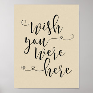 In loving memory sign - wish you were here (v2)