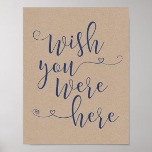 In loving memory sign - wish you were here (v4)