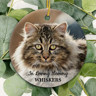 In Loving Memory Simple Modern Photo Pet Memorial Ceramic Tree Decoration