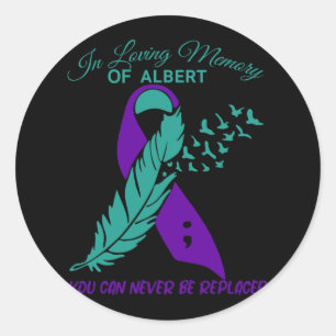 In Loving Memory Suicide Prevention Awareness Classic Round Sticker