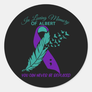 In Loving Memory Suicide Prevention Awareness Classic Round Sticker