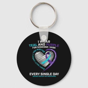 In Loving Memory   Suicide Prevention Awareness  Key Ring