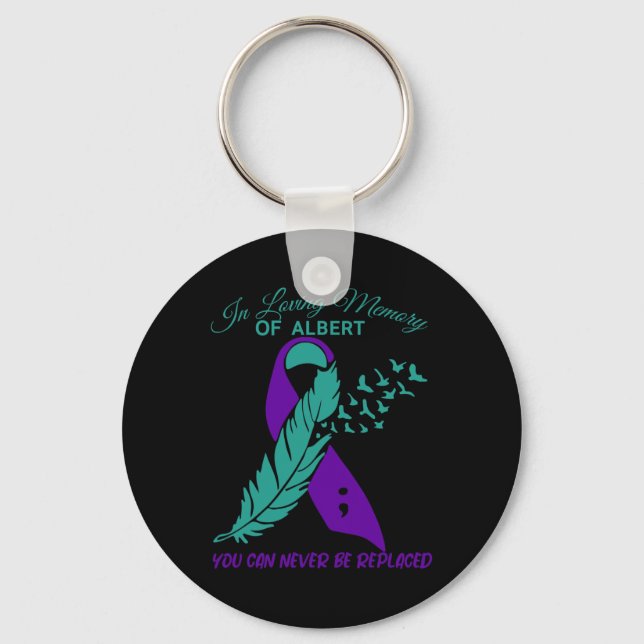 In Loving Memory Suicide Prevention Awareness  Key Ring (Front)
