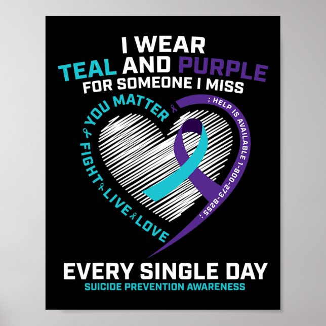 In Loving Memory Suicide Prevention Awareness  Poster (Front)