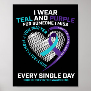 In Loving Memory   Suicide Prevention Awareness  Poster