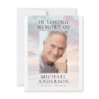 In Loving Memory Sunset Memorial Prayer Card