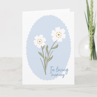 In Loving Memory Sympathy Card for Her