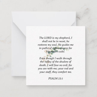 In Loving Memory Thank You Card
