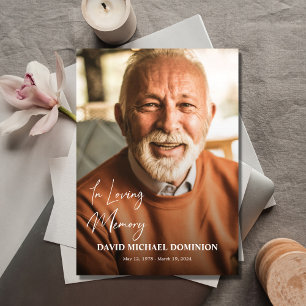 In Loving Memory w/Gradient Memorial Program Programme