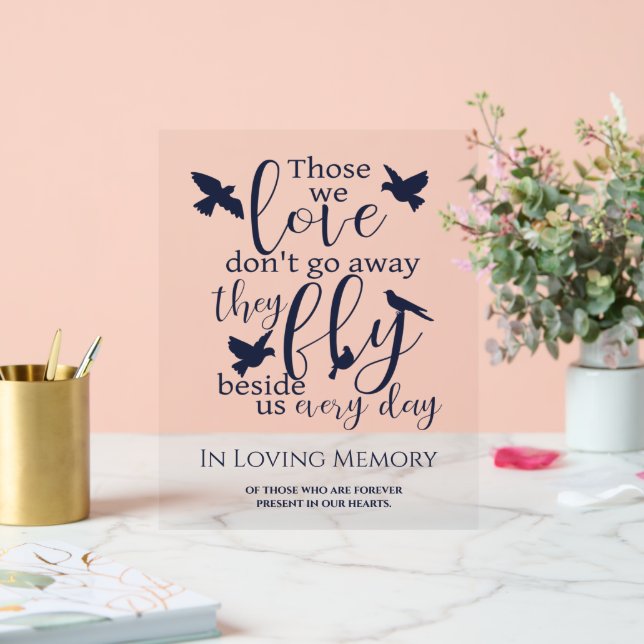 In Loving Memory Wedding Acrylic Sign (Wedding)