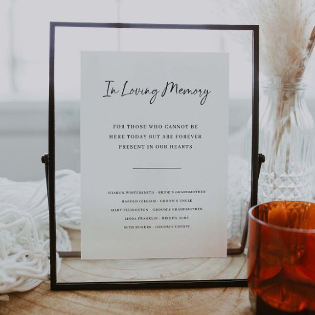 In Loving Memory Wedding Memorial Remembrance Sign (Creator Uploaded)