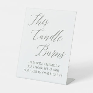 In loving memory wedding sign