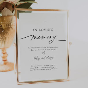 In Loving Memory Wedding Sign 