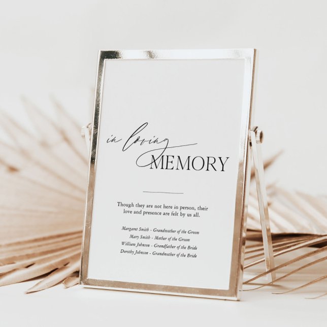In loving memory wedding table sign (Creator Uploaded)