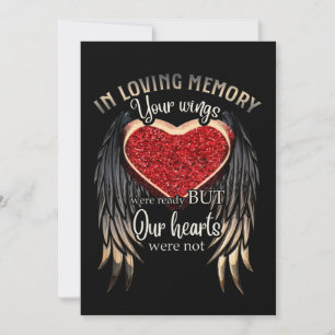In Loving Memory Wind Valentine Day Gift Thank You Card