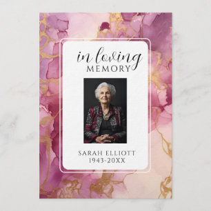 In Loving Memory with Photo Personal Invitation