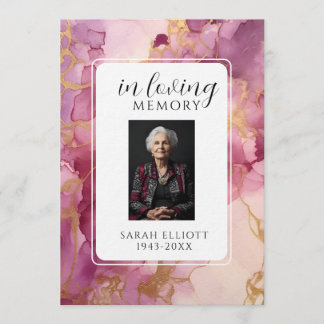 In Loving Memory with Photo | Personal Invitation