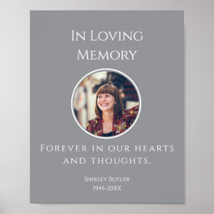 In Loving Memory with Photo   Personali Poster