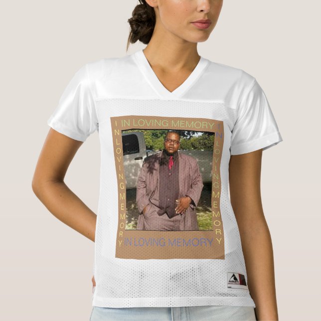 IN LOVING MEMORY WOMEN'S FOOTBALL JERSEY (Front)