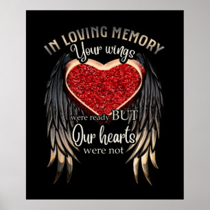 In Loving Memory Your Wings Were Ready Poster
