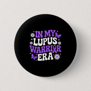In lupus warrior era awareness month purple ribbon 6 cm round badge