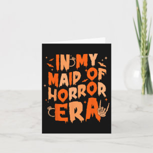In Maid Of Horror Era Skeleton Hand Chelorette Wed Card