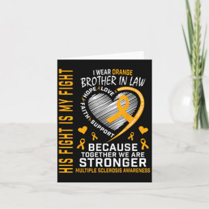 In March We Wear Orange Brother In Law Multiple Sc Card