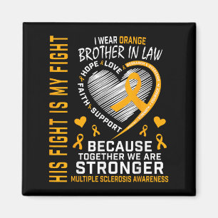 In March We Wear Orange Brother In Law Multiple Sc Magnet