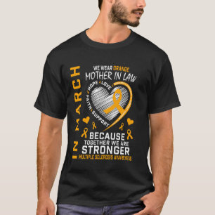 In March We Wear Orange For Mother In Law Multiple T-Shirt