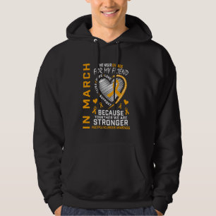 In March We Wear Orange For My Friend Multiple Scl Hoodie
