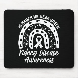In march wear green kidney disease awareness month mouse mat
