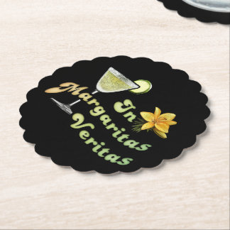 In Margaritas Veritas Paper Coaster