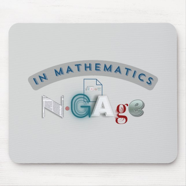 In Mathematics: Let Formulas Ignite Discovery Mouse Mat (Front)