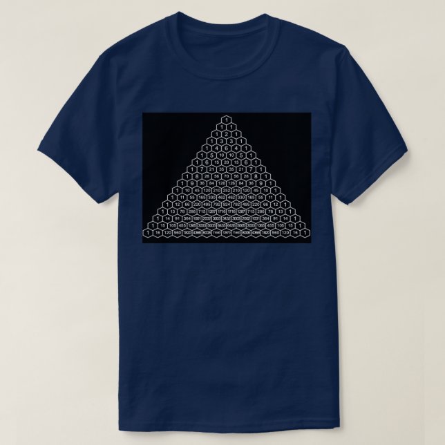 In mathematics Pascalx27s triangle is a triangular T-Shirt (Design Front)