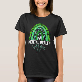 In May We Wear Green For Mental Health Awareness R T-Shirt