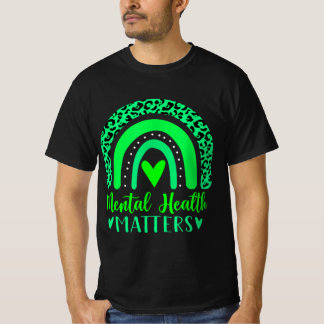 In May We Wear Green For Mental Health Awareness R T-Shirt