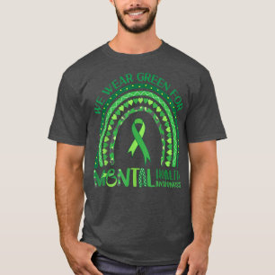 In May We Wear Green Mental Health Awareness Green T-Shirt