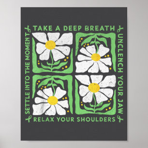 In May We Wear Green Mental Health Awareness  Poster