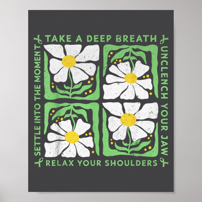 In May We Wear Green Mental Health Awareness  Poster (Front)