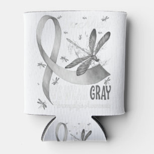 In May We Wear Grey Brain Cancer Awareness Can Cooler