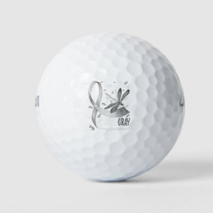 In May We Wear Grey Brain Cancer Awareness Golf Balls