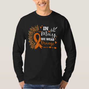 In May We Wear Orange Ribbon Multiple Sclerosis Aw T-Shirt