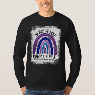 In May We Wear Purple & Blue Paediatrics Stroke Aw T-Shirt