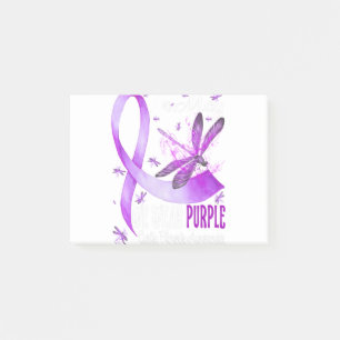 In May We Wear Purple Cystic Fibrosis Awareness Post-it Notes