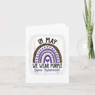 In May We Wear Purple Lupus Awareness Month _1 Card
